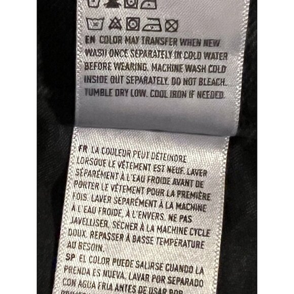 AMERICAN EAGLE Womens Black Wash Distressed Mom Straight Jeans Size 6 Short - Picture 15 of 15